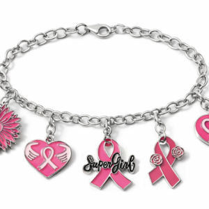 breast cancer charms