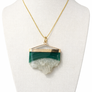 Green Dyed Agate necklace